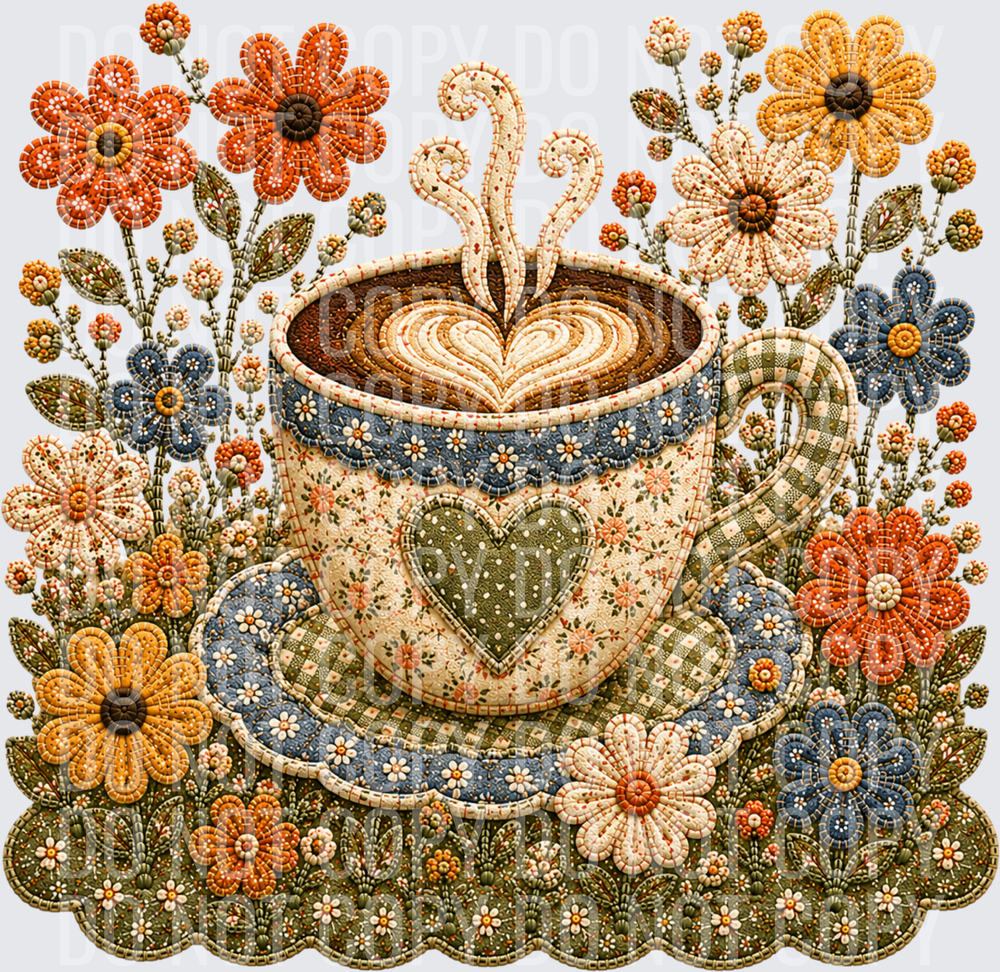 coffee and flowers