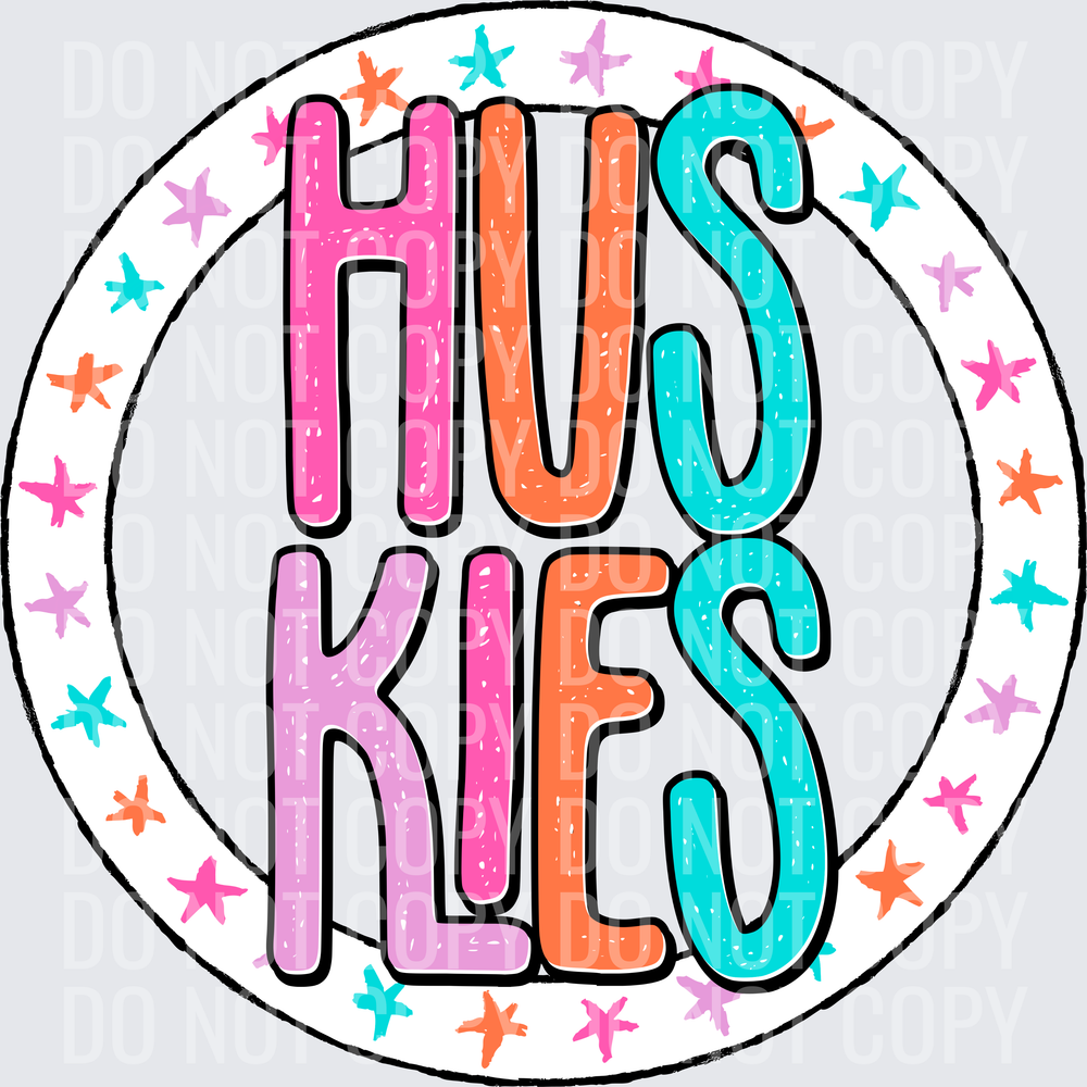 HuskiesStarCircleColorful