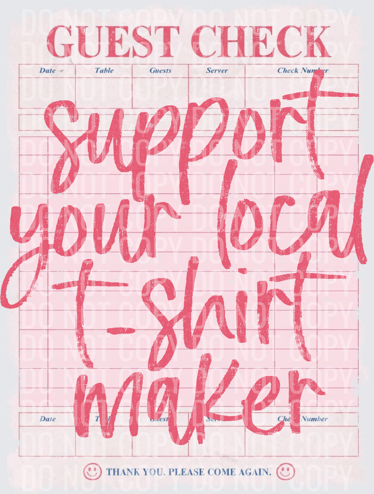 Local tshirt maker