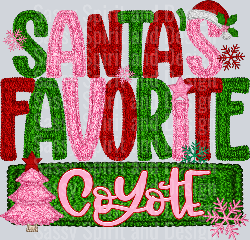 SANTAS FAVORITE COYOTE