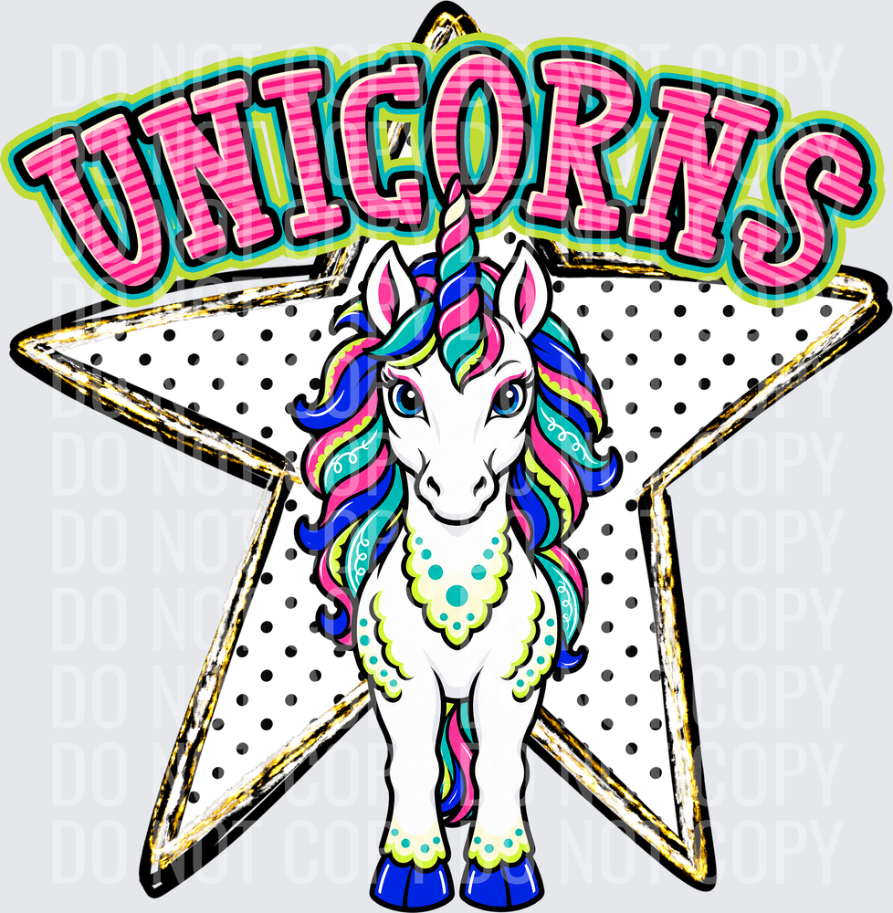 KayndiDesigns 10.26 Pattern Parade Star Unicorns