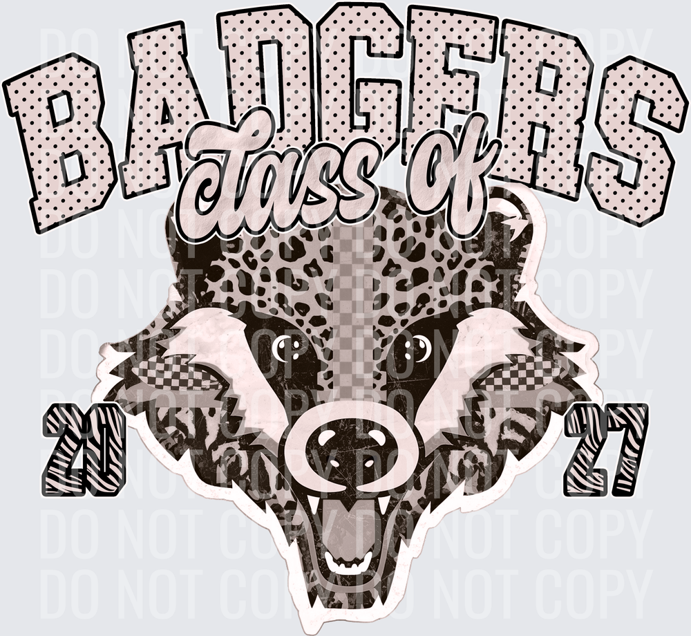 KayndiDesigns 10.26 Class of 2027 Neutral Badgers 2