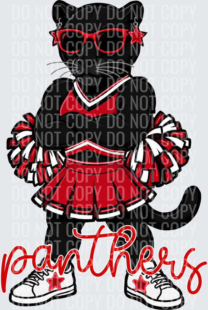Panthers Cheer Red Black