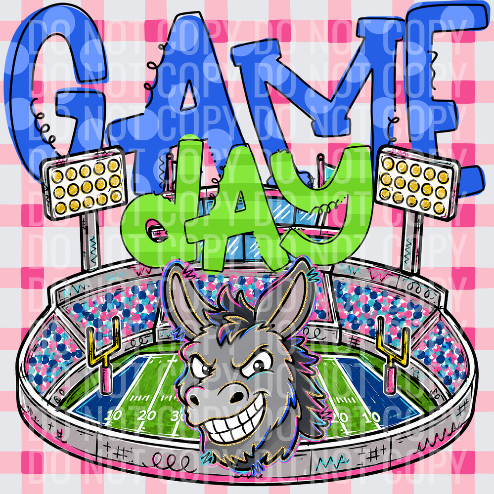 KayndiDesigns 08.26 Game Day Stadium Donkeys