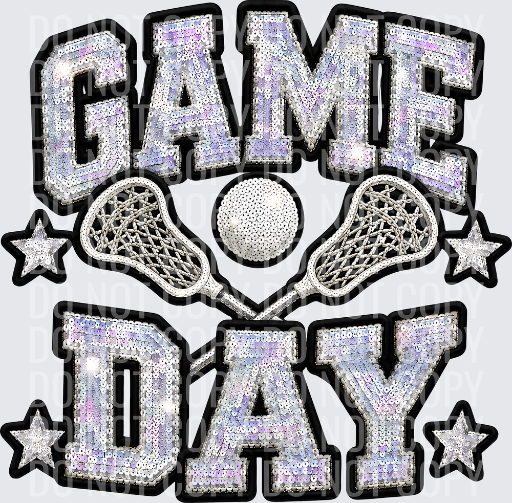 GAME DAY LACROSSE FAUX SEQUIN