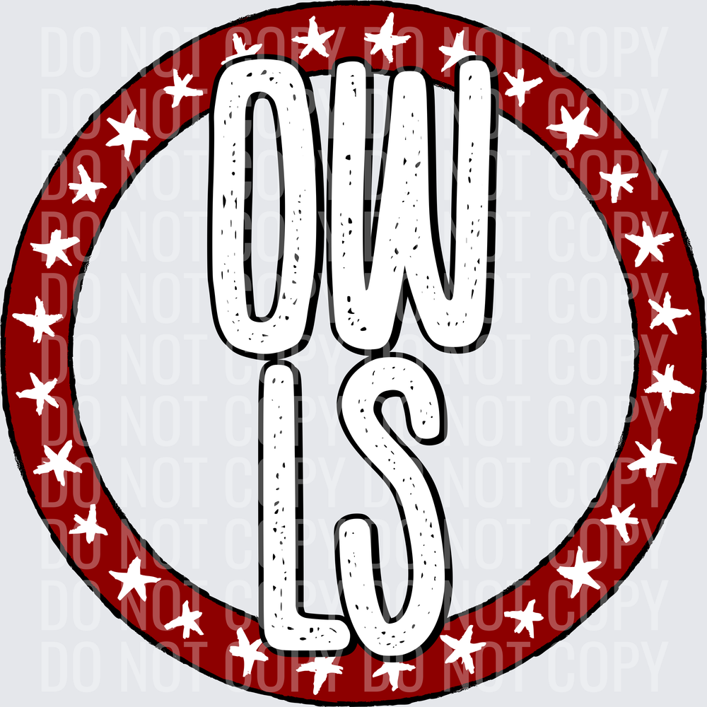 OwlsStarCircle-MaroonWhite