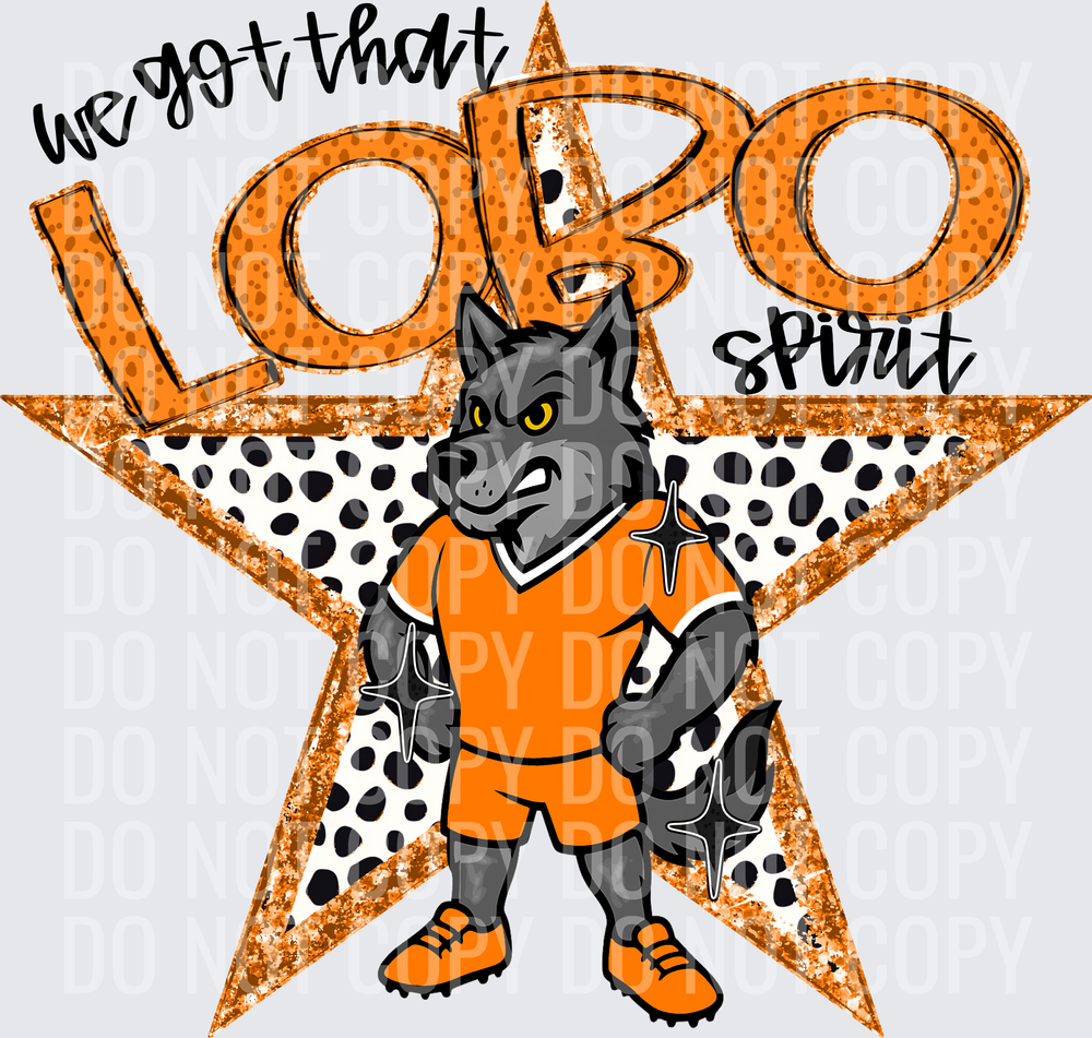 KayndiDesigns 09.26 We Got That Spirit Lobo Orange
