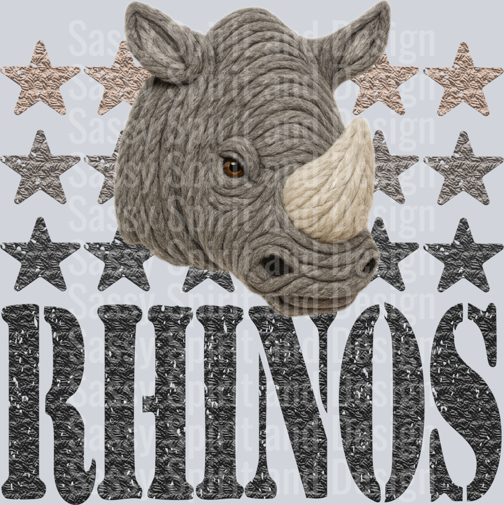 YARN MASCOTS RHINOS
