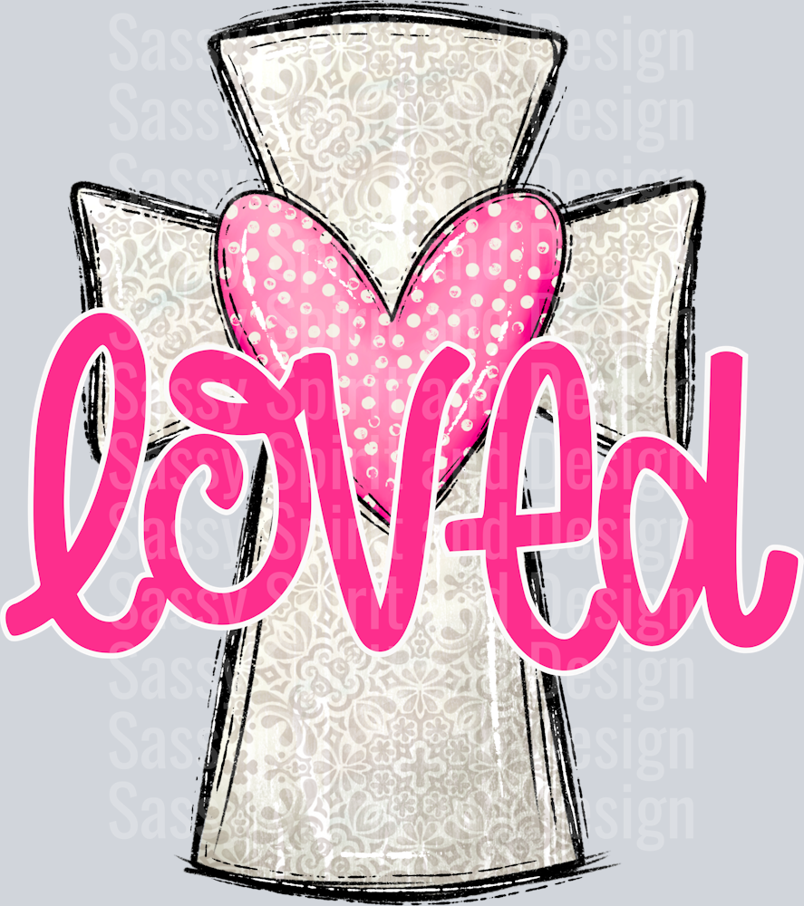 loved pink cross