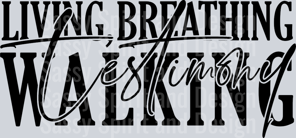 walking testimony - black