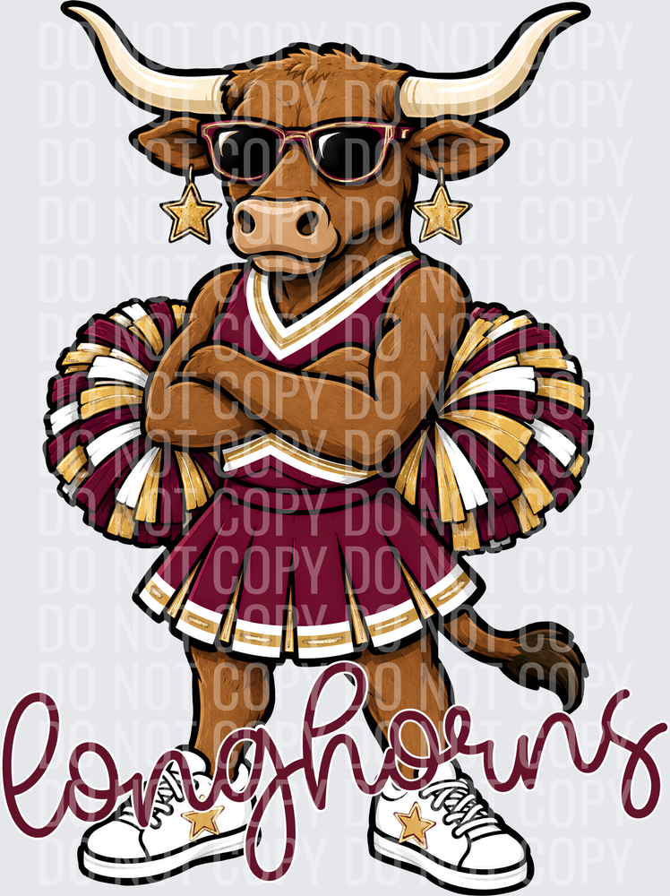 Longhorns Cheer Maroon Gold