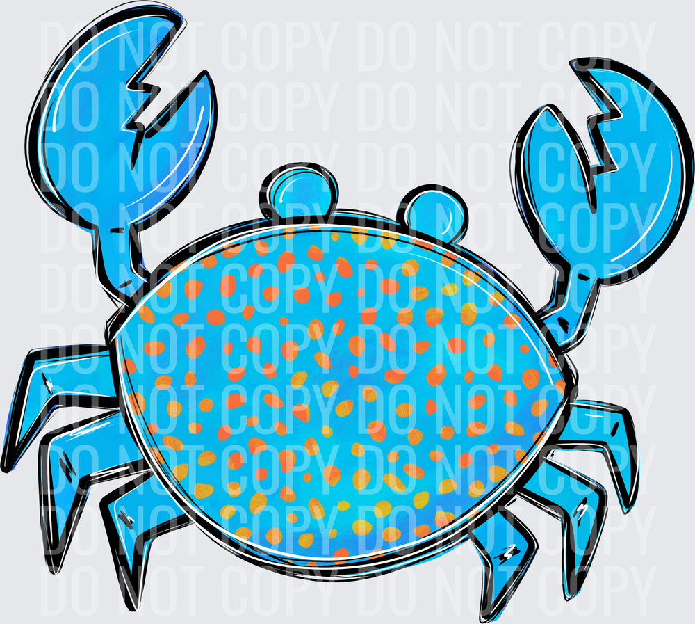SUMMER BEACH BLUE CRAB