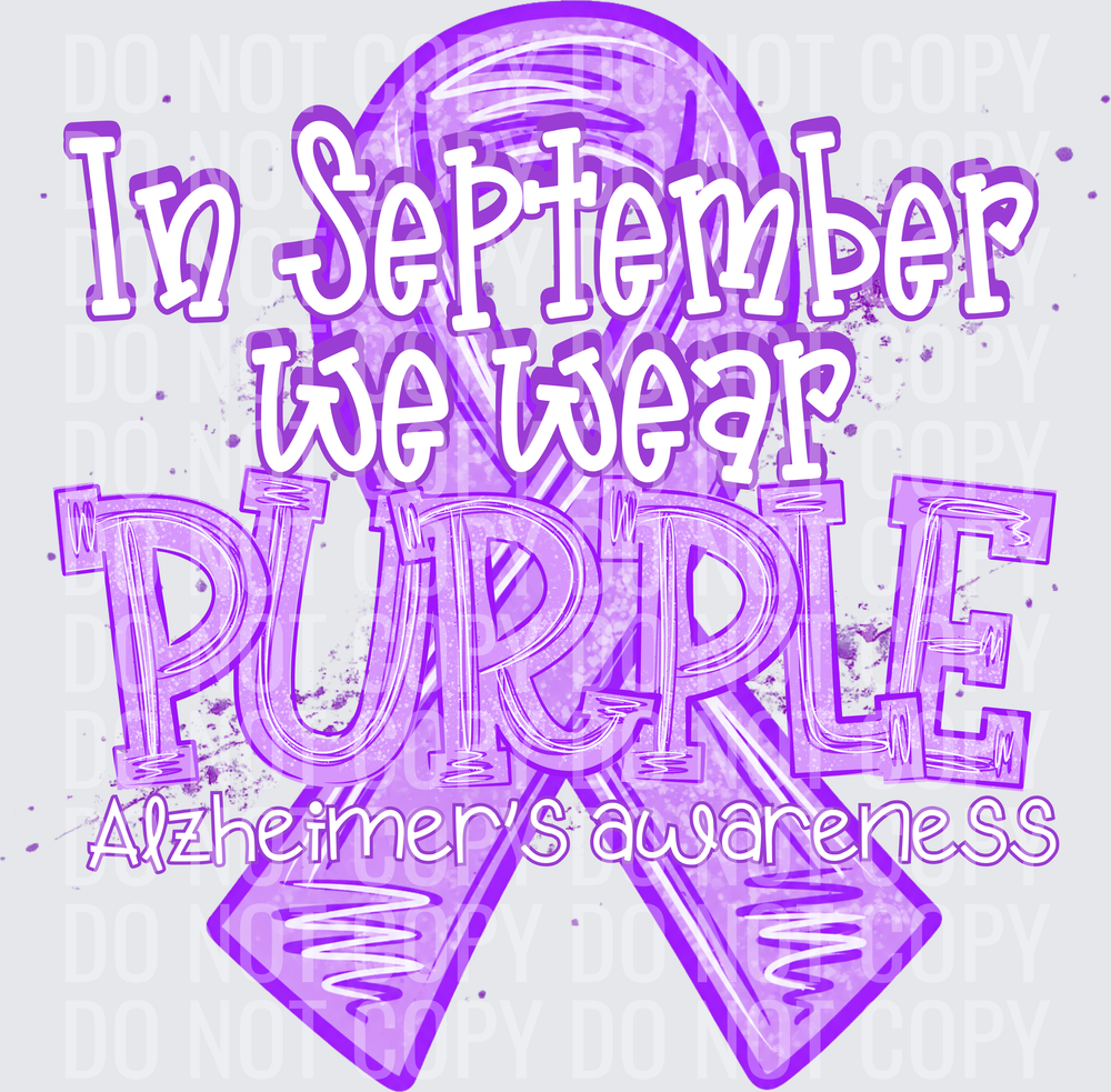 IN SEPTEMBER ALZHEIMERS