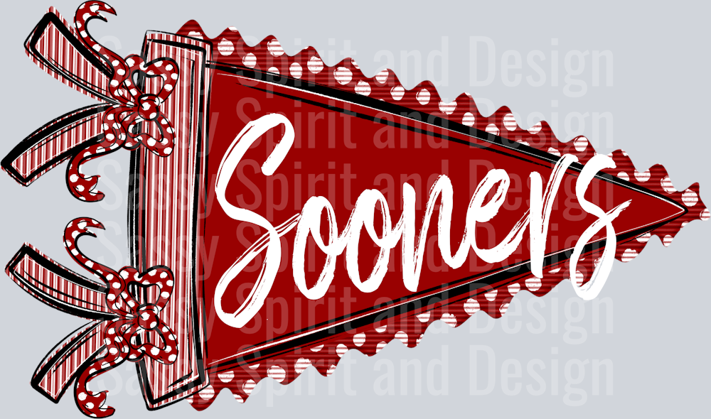 SOONERS PENNANT CRIMSON