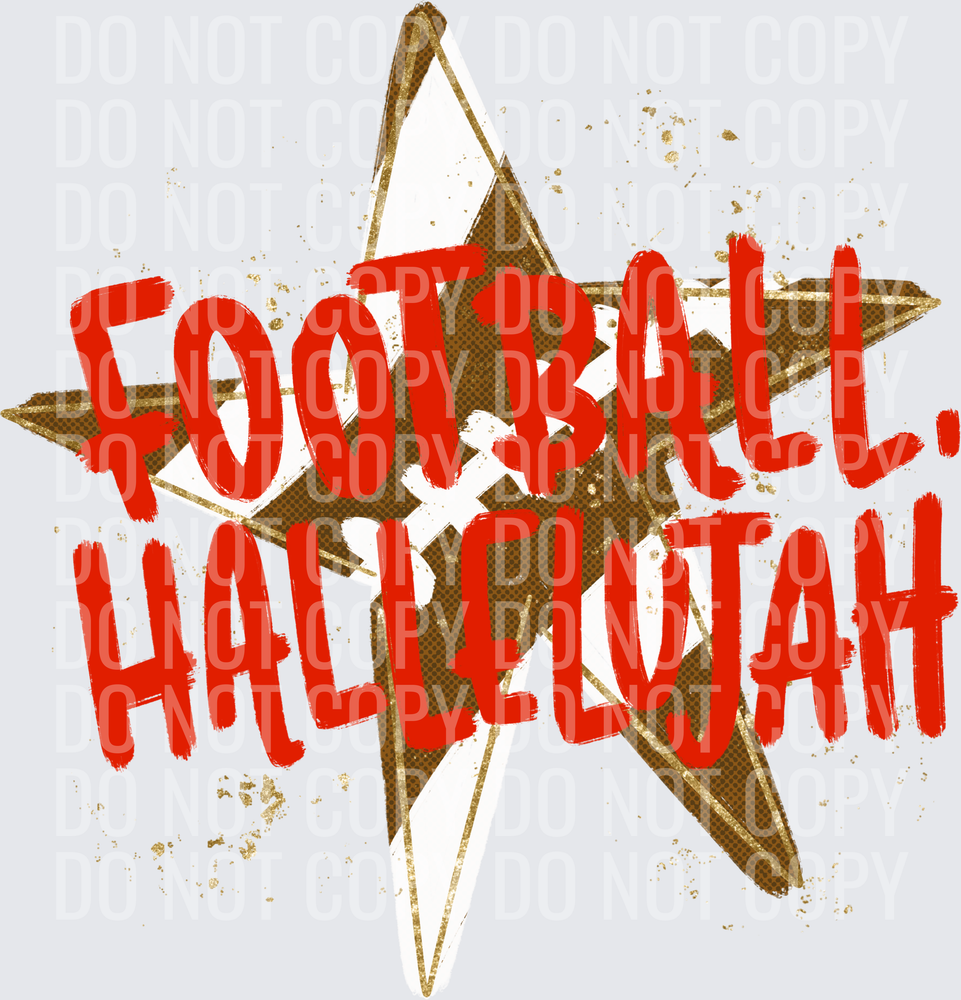 football hallelujah red