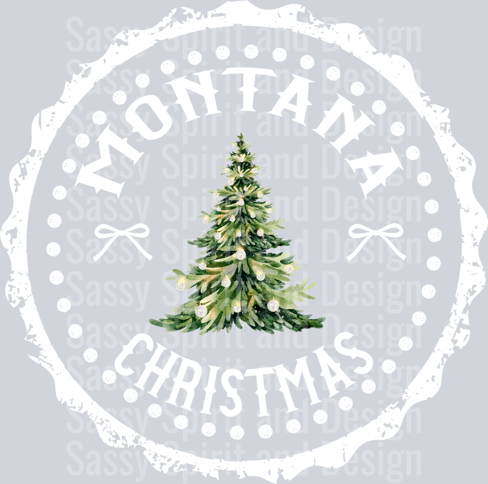 STATE CHRISTMAS STAMP Montana