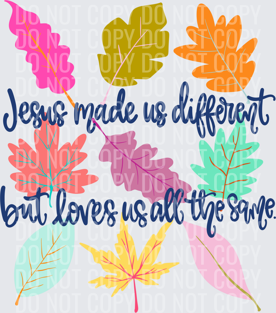 jesus made us different