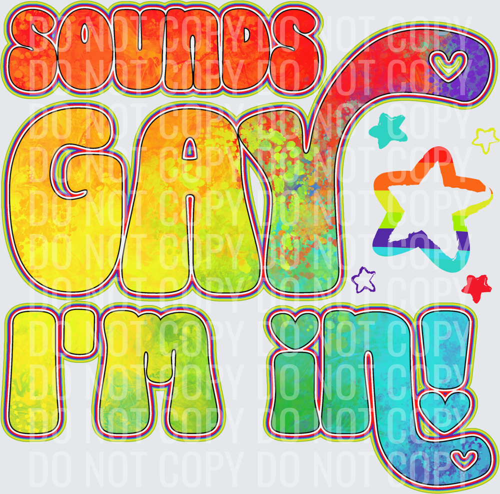 Sounds gay im in pride