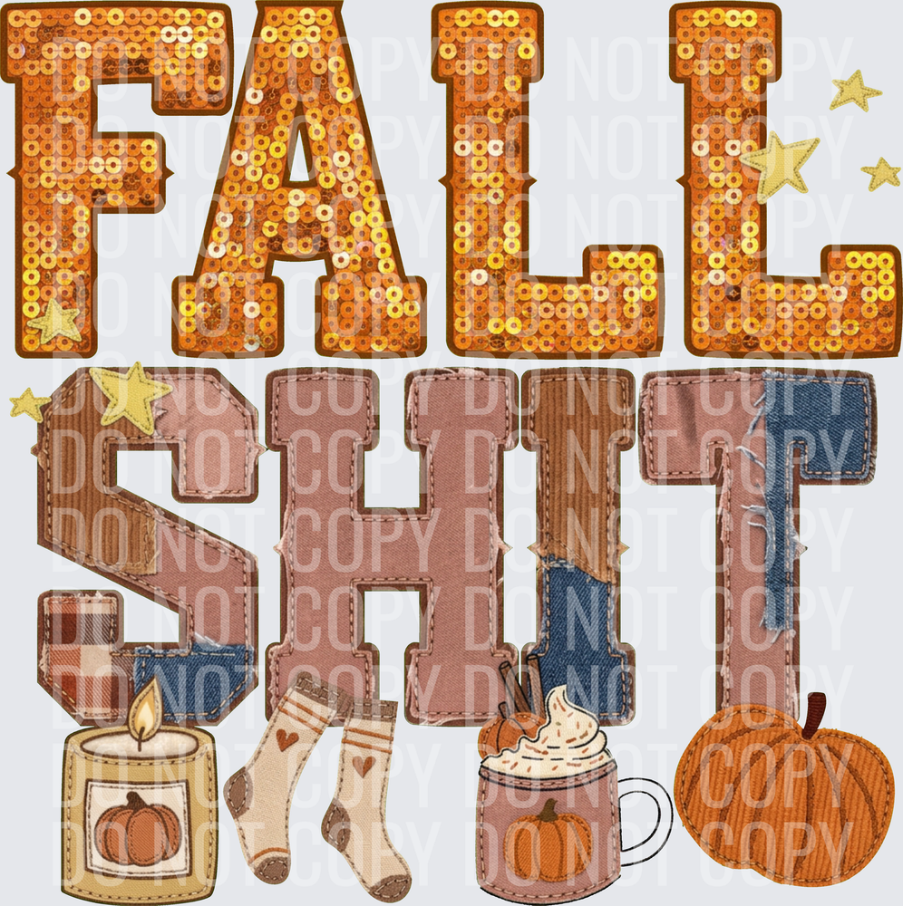 fall shit faux emb hwds