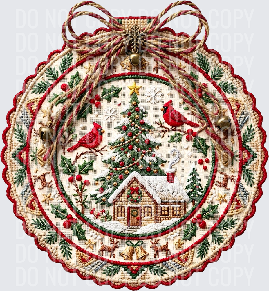 NEEDLEPOINT CHRISTMAS ORNAMENT