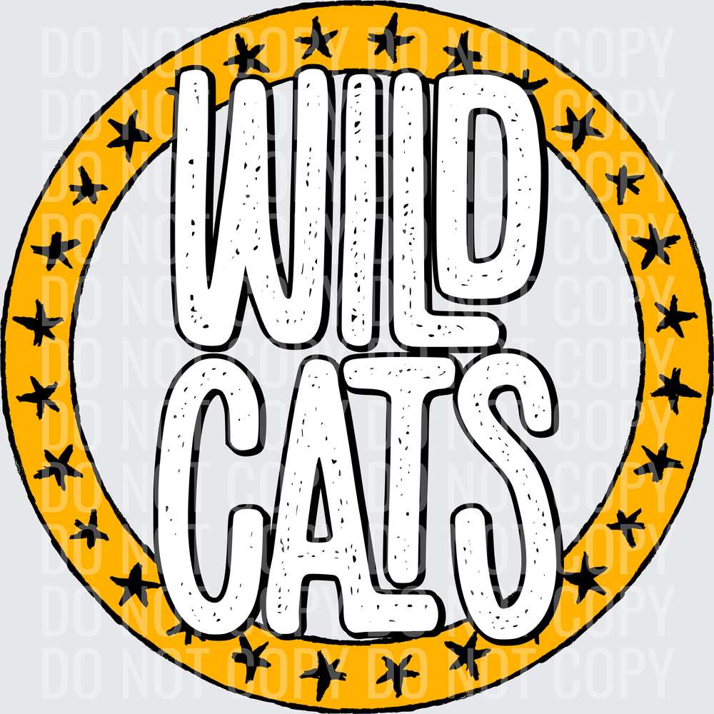 WildcatsStarCircleGoldBlack