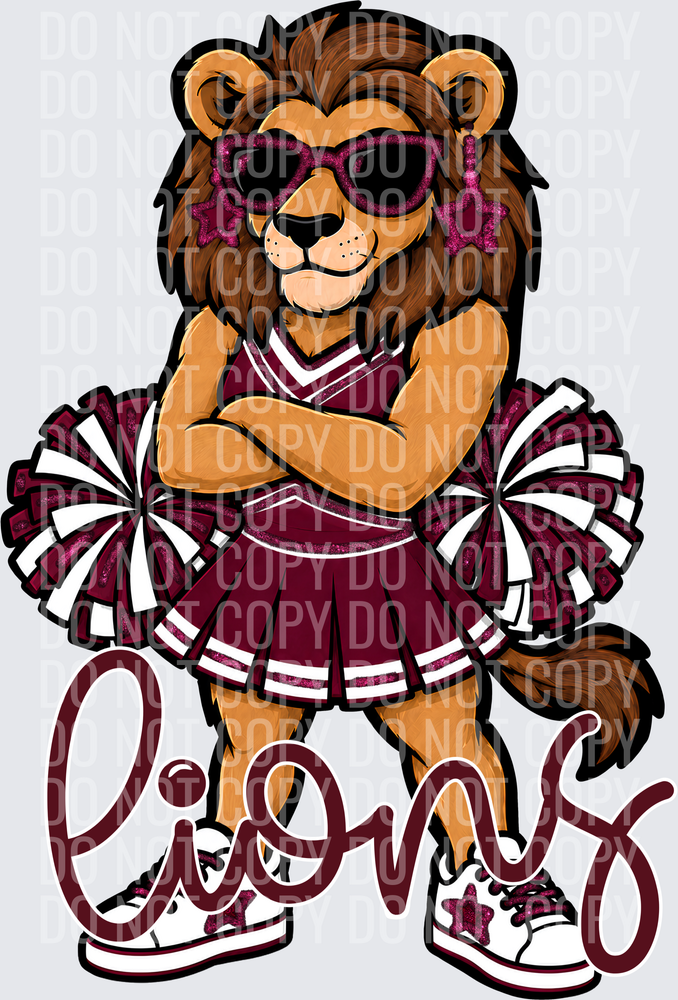 Lions Cheer Maroon