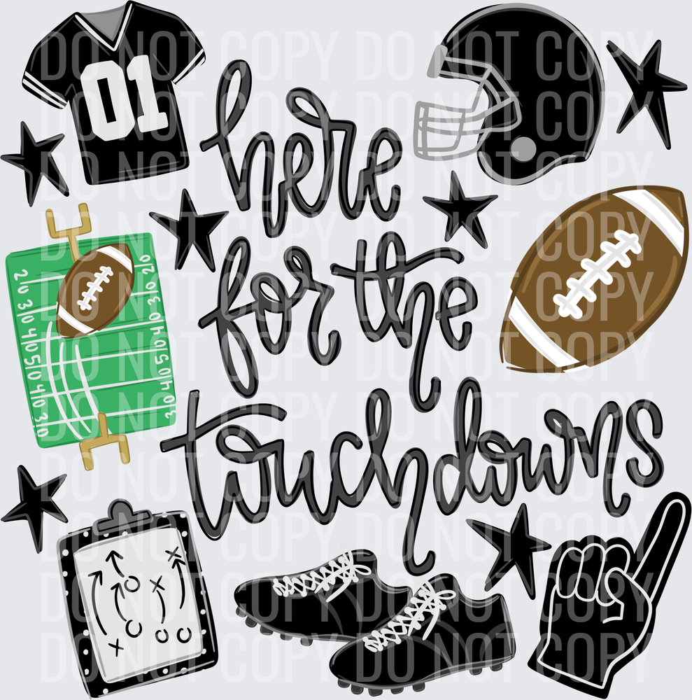 here for the touchdowns black
