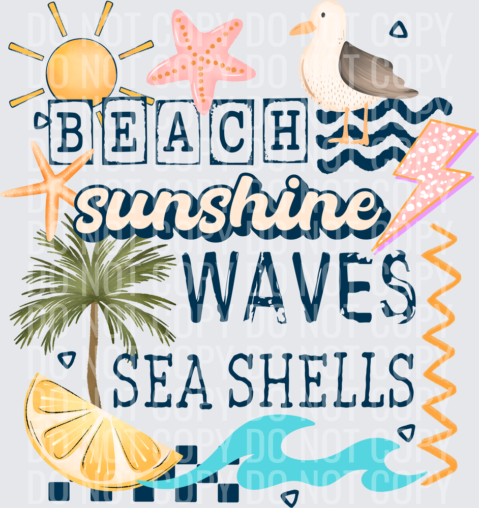 Beach Sunshine Waves