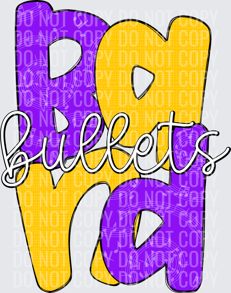 BulletsPurpleYellowGold-Band