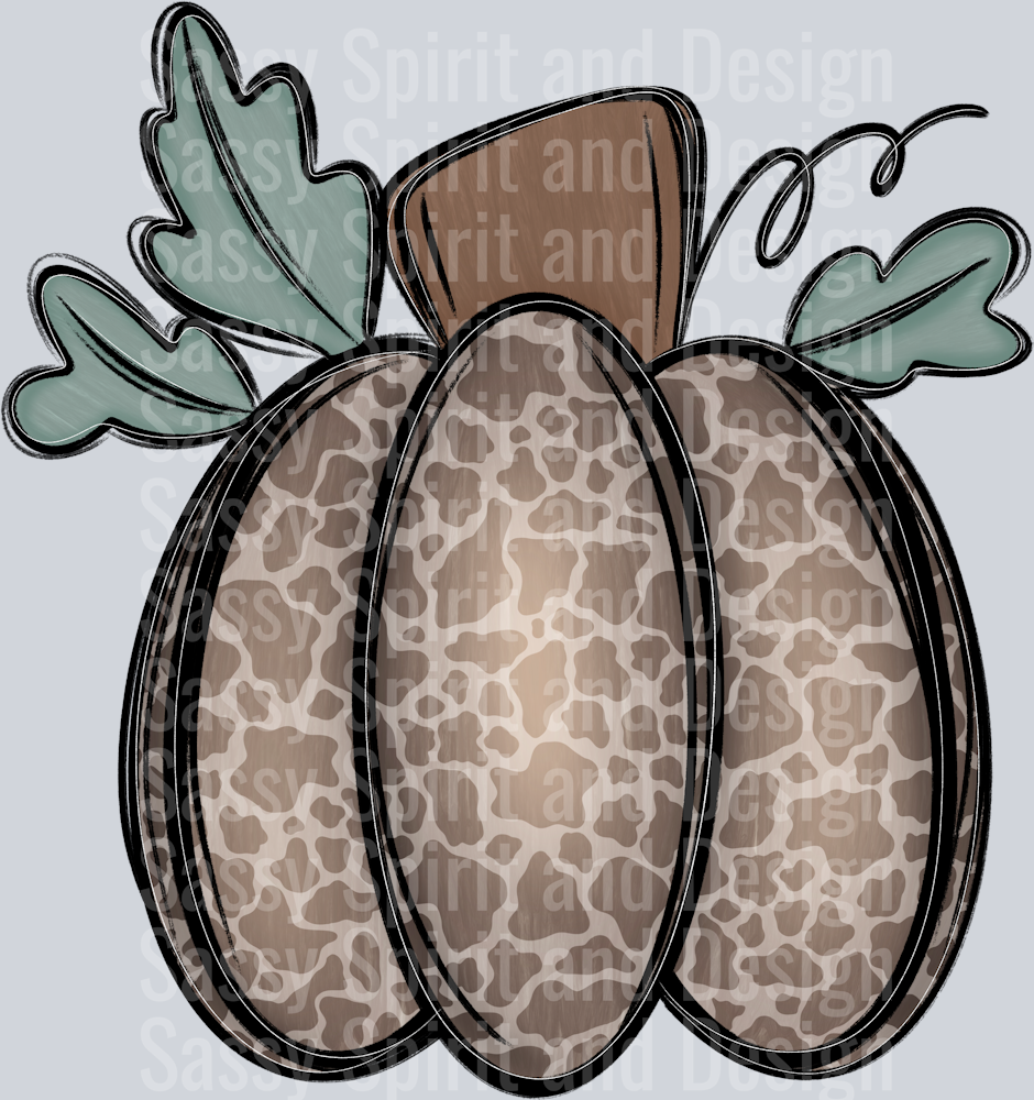 Animal Print Pumpkin Doodle