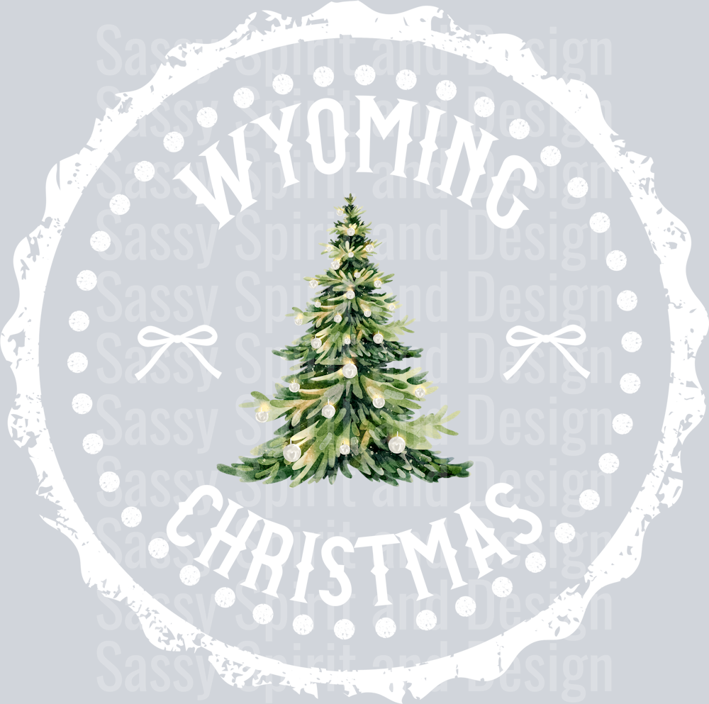 STATE CHRISTMAS STAMP Wyoming