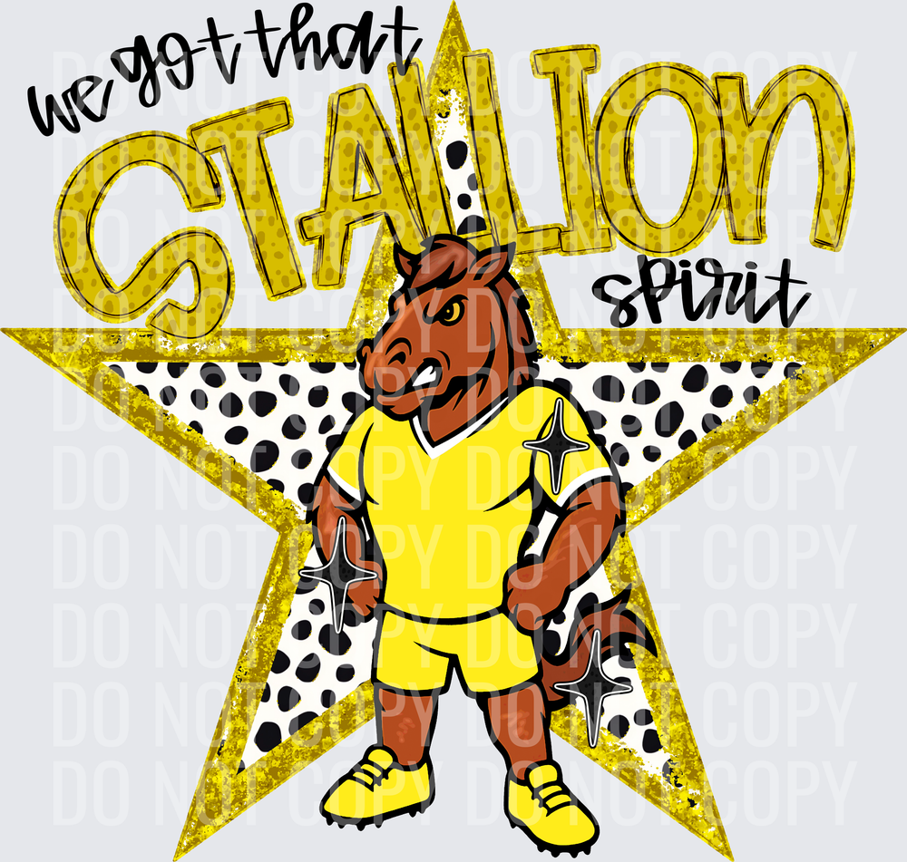 KayndiDesigns 09.26 We Got That Spirit Stallion Yellow
