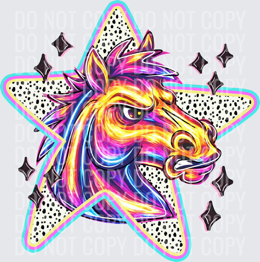 KayndiDesigns 05.26 Doodle Star Horse Mustang