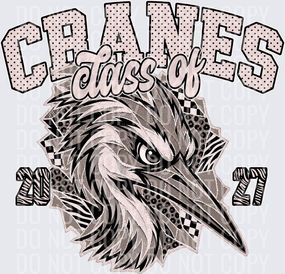 KayndiDesigns 10.26 Class of 2027 Neutral Cranes