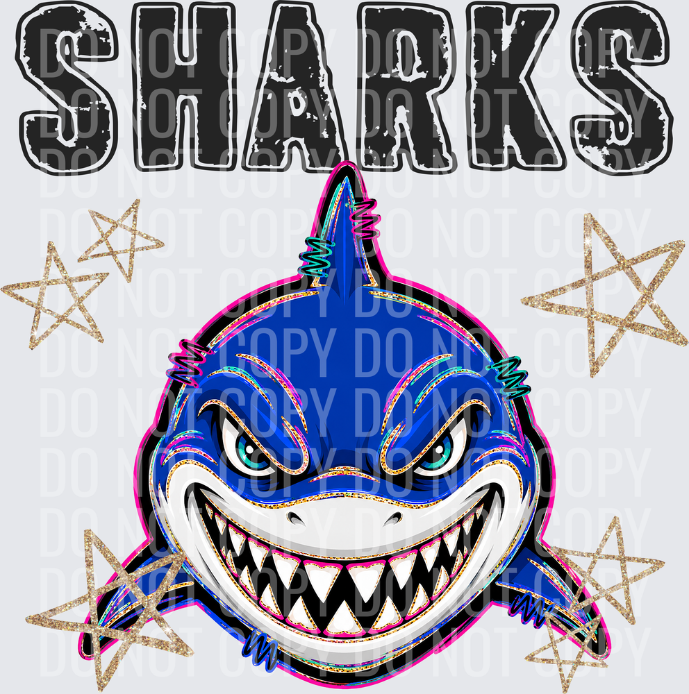 KayndiDesigns 08.26 Grunge Varsity Sharks
