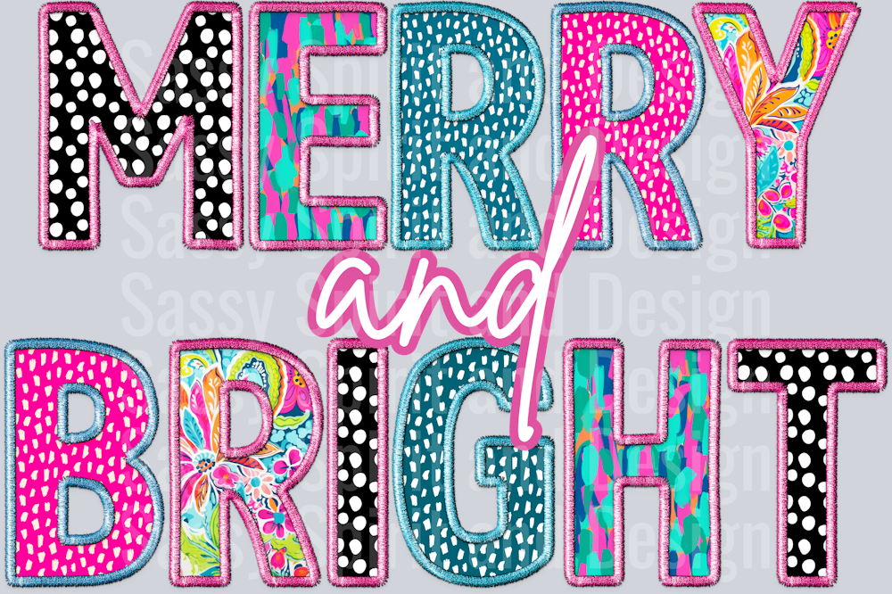 MERRY AND BRIGHT PINK