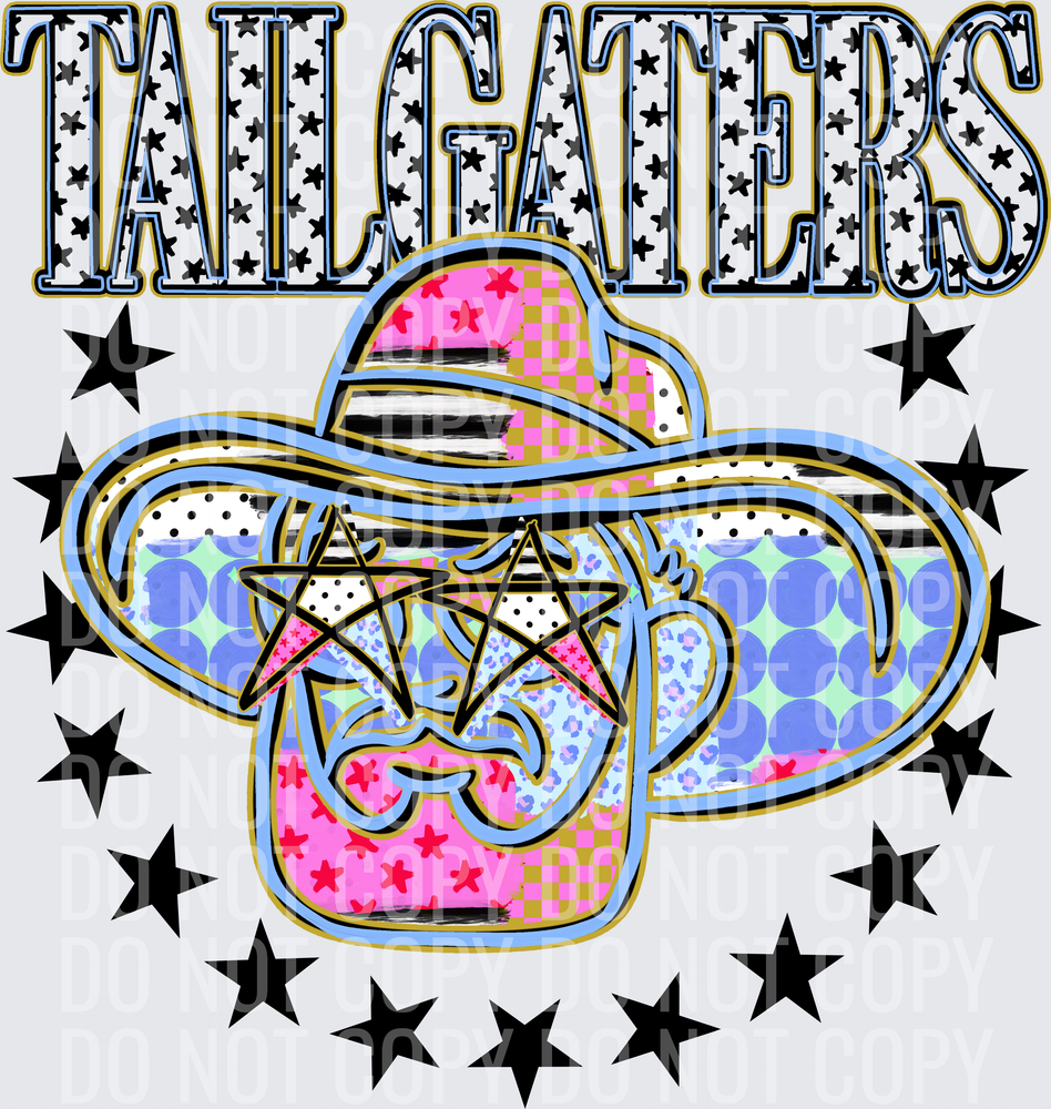 KayndiDesigns 09.26 Patchwork Varisty Stars Tailgaters