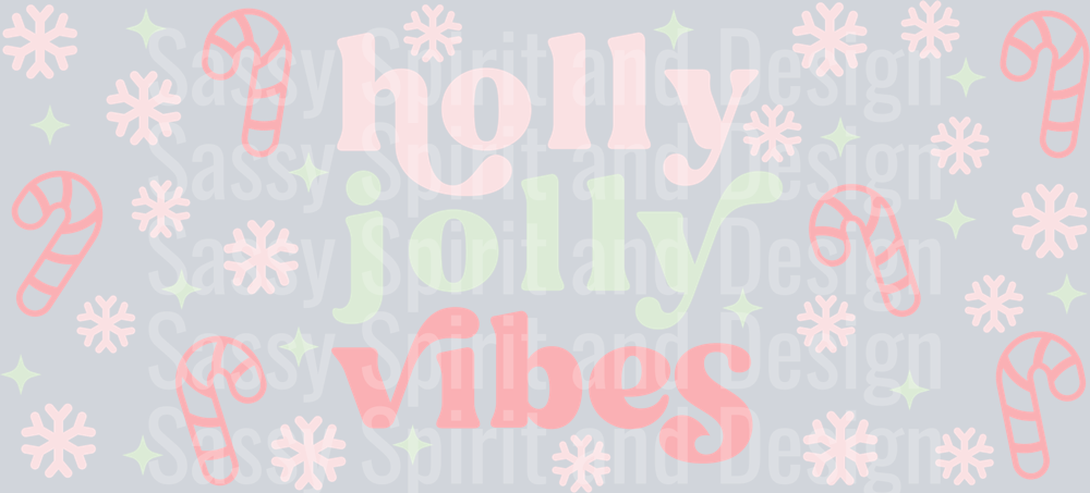 Holly Jolly Vibes PNG