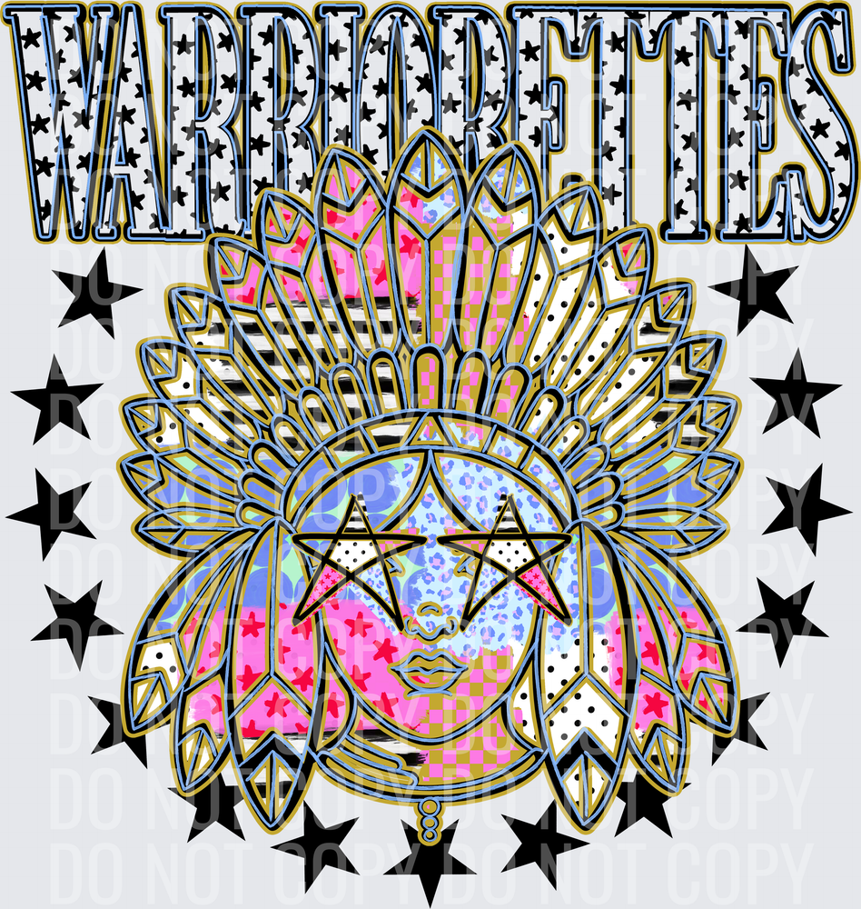 KayndiDesigns 09.26 Patchwork Varisty Stars Warriorettes