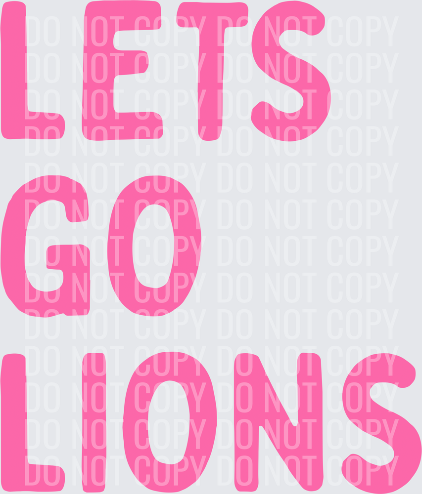 Lets go lions