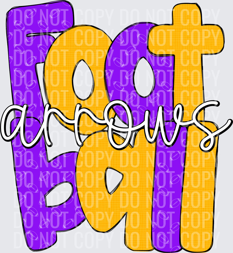 ArrowsFootballPurpleGold