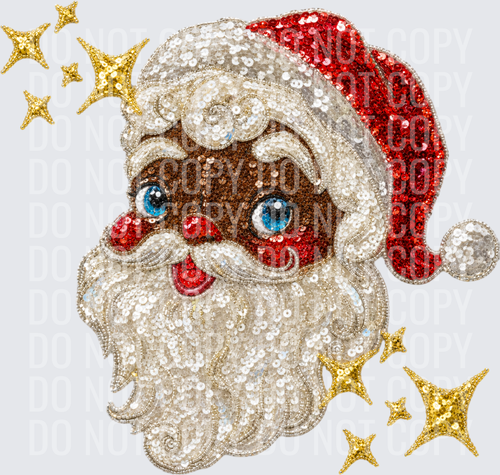 vintage sequin santa2