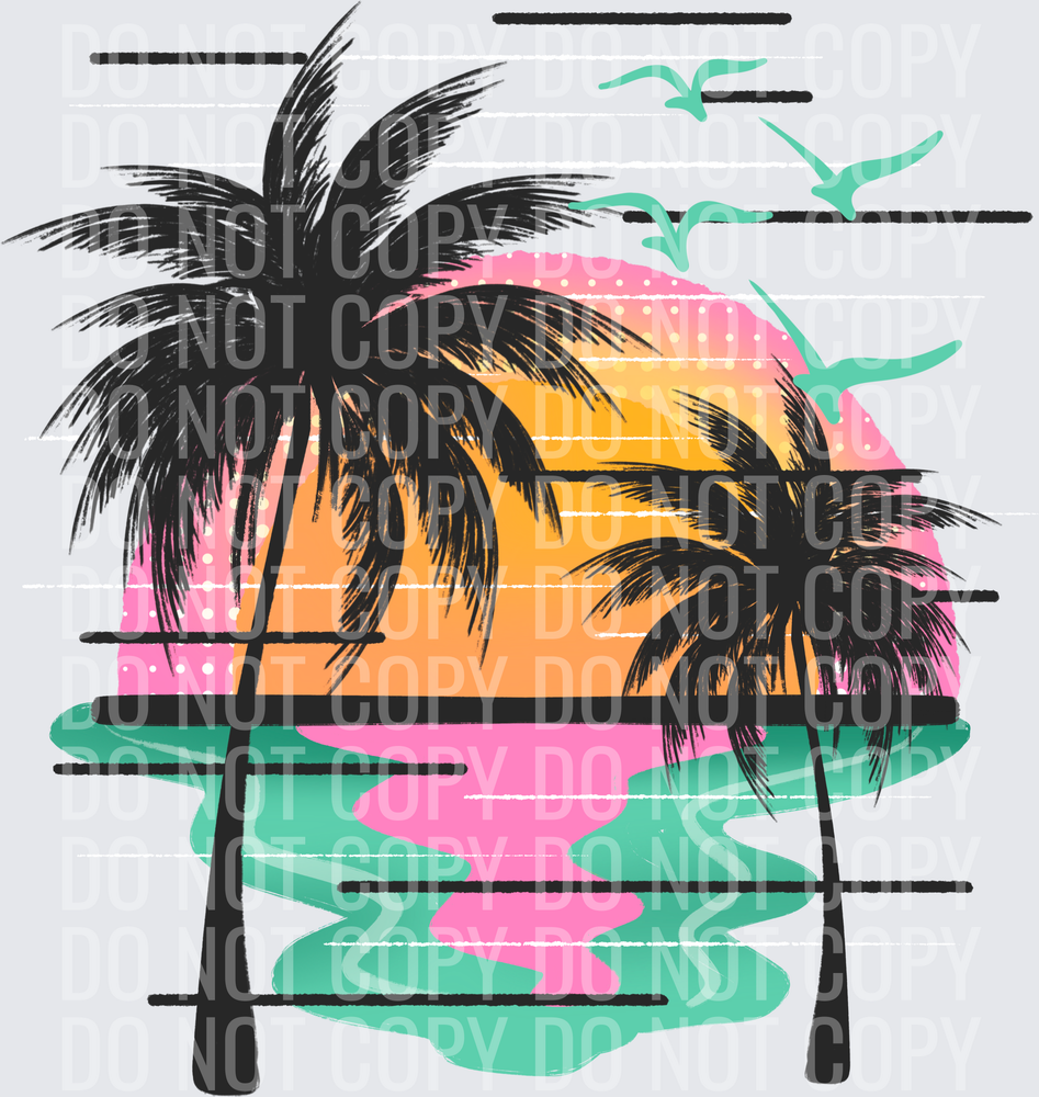 Palm Tree Sunset