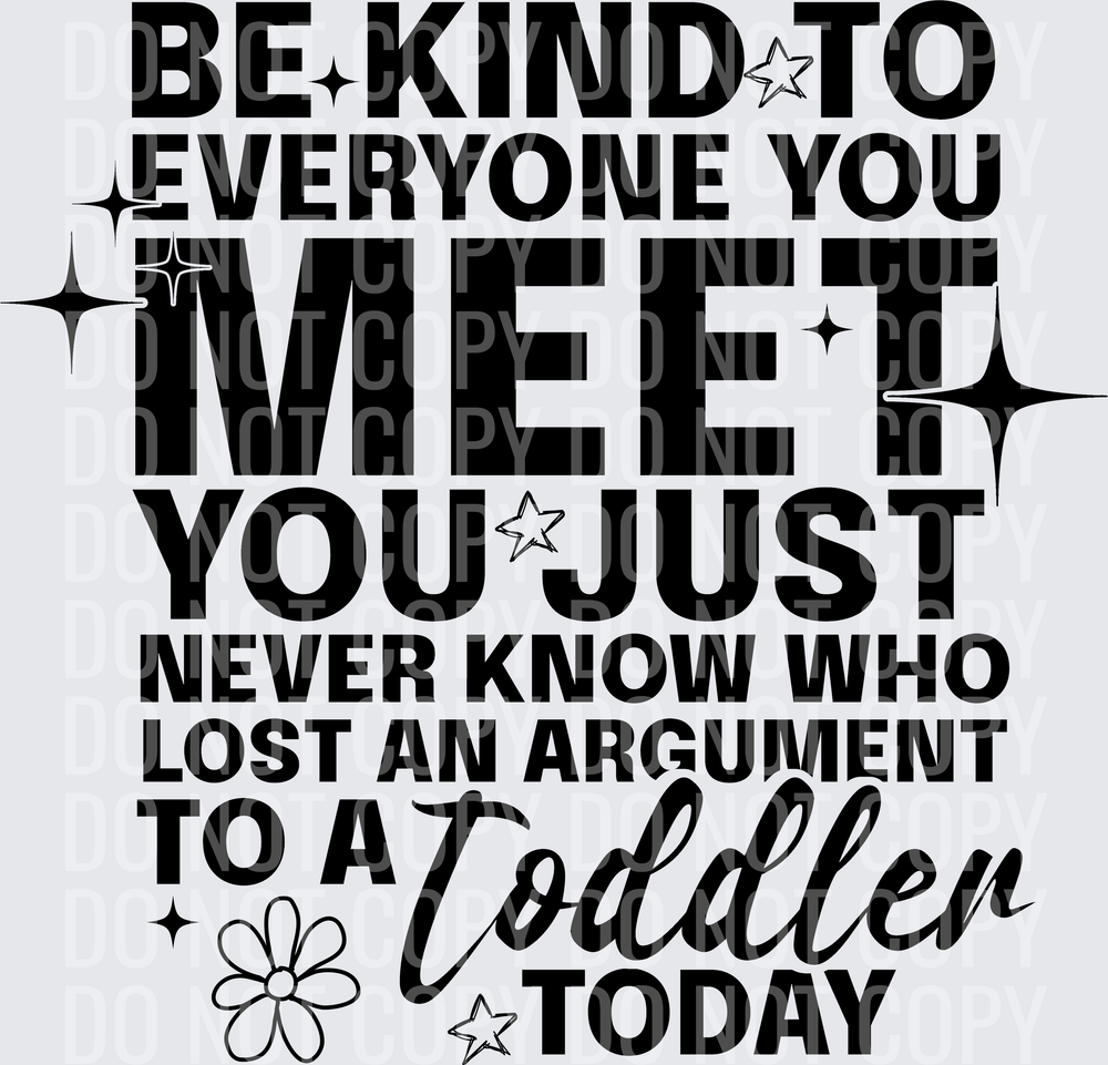 BE KIND TODDLER