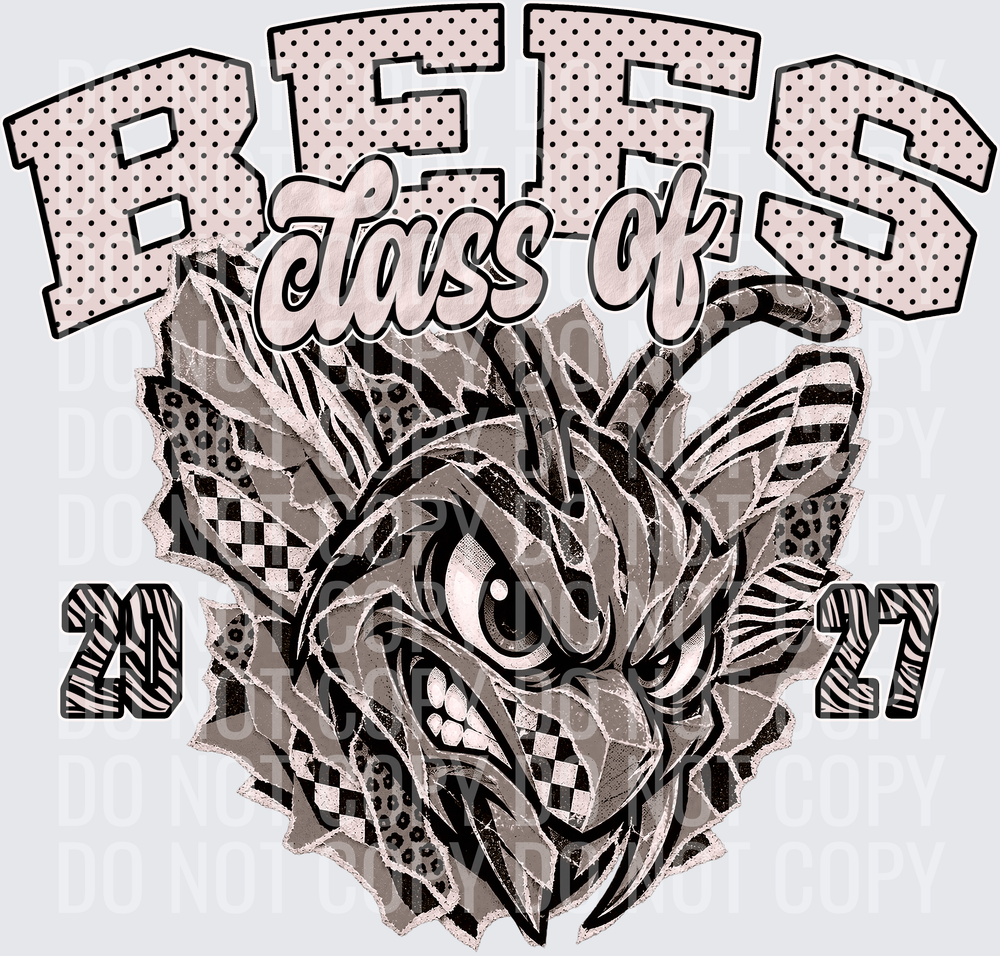 KayndiDesigns 10.26 Class of 2027 Neutral Bees 2