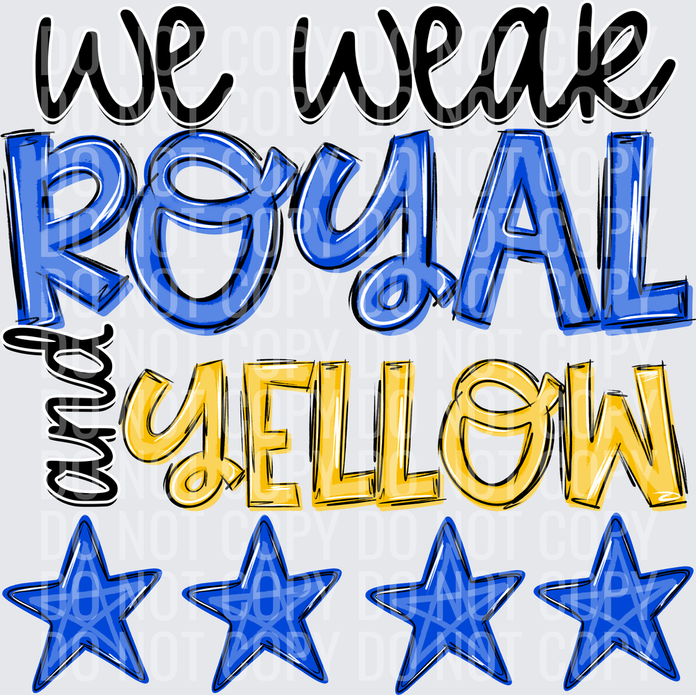 Royal & yellow