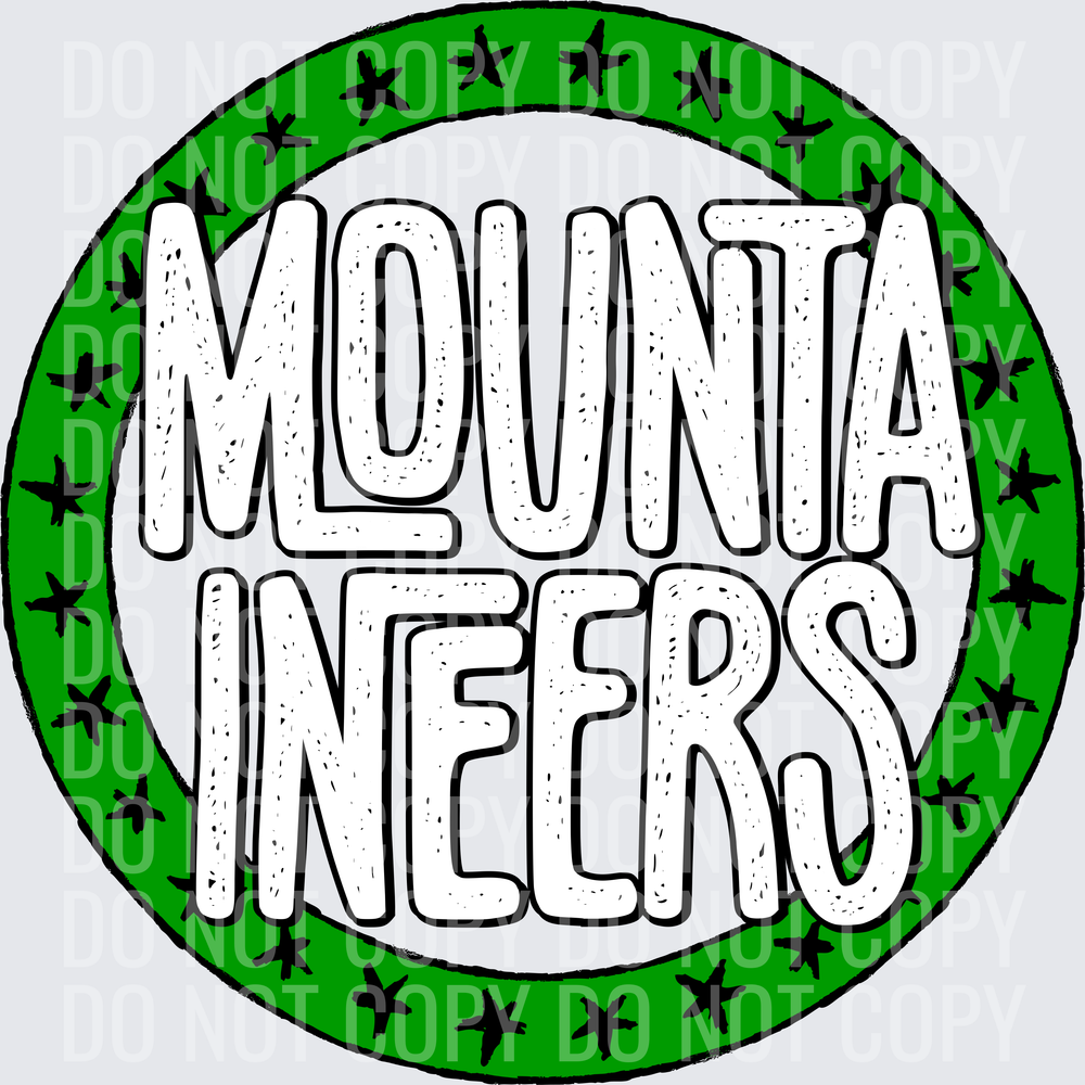 MountaineersStarCircleGreenBlack
