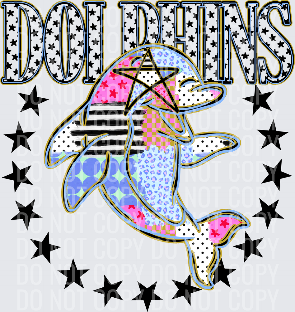 KayndiDesigns 09.26 Patchwork Varisty Stars Dolphins 2