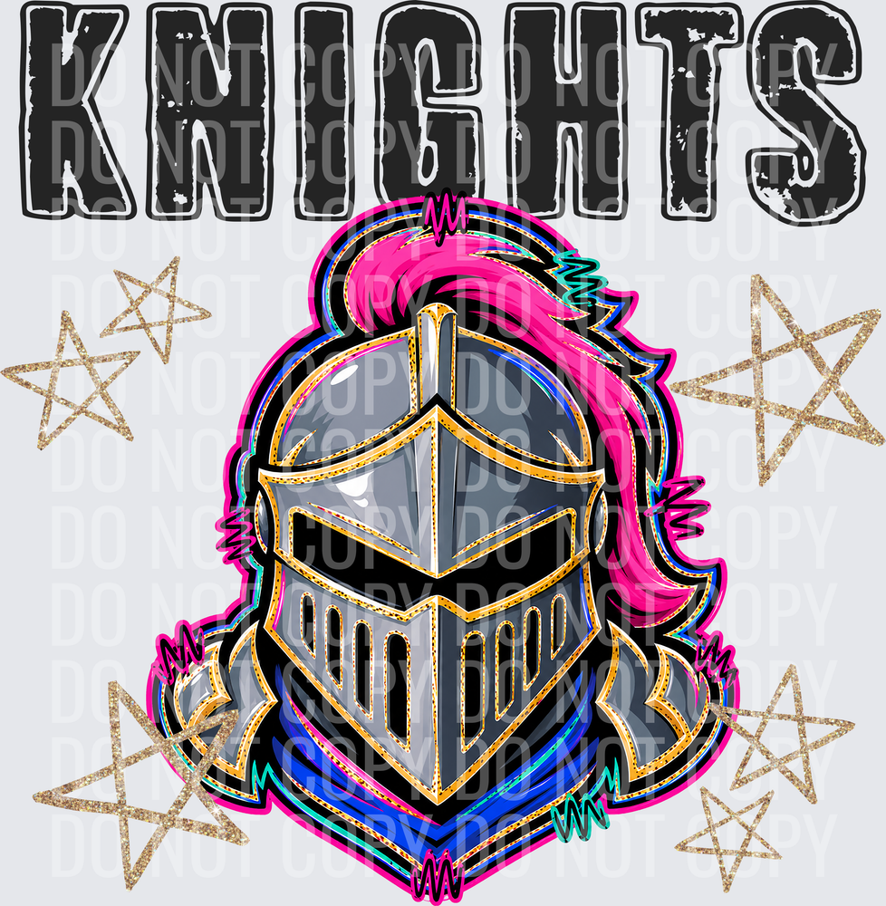 KayndiDesigns 08.26 Grunge Varsity Knights