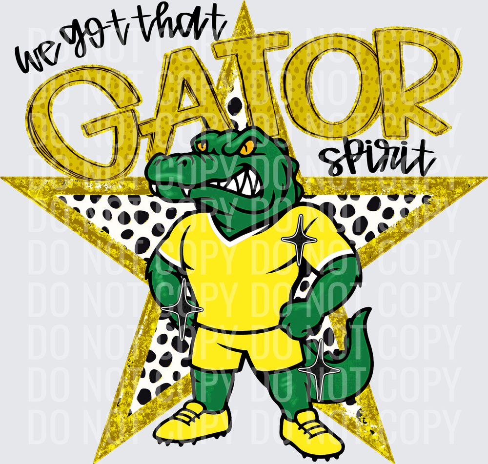 KayndiDesigns 09.26 We Got That Spirit Gator Yellow